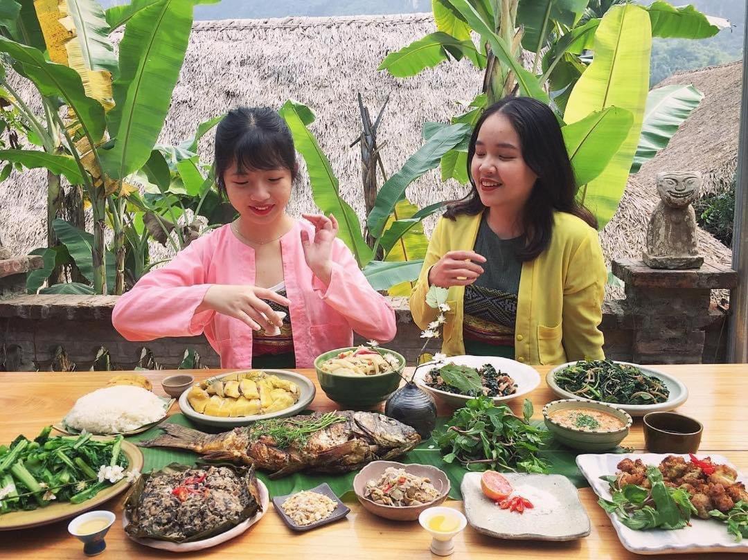 Отель Muong Retreat- Nghi Duong Xanh Trong Bao Tang Van Hoa Nghe Thuat,Hoa Binh Экстерьер фото